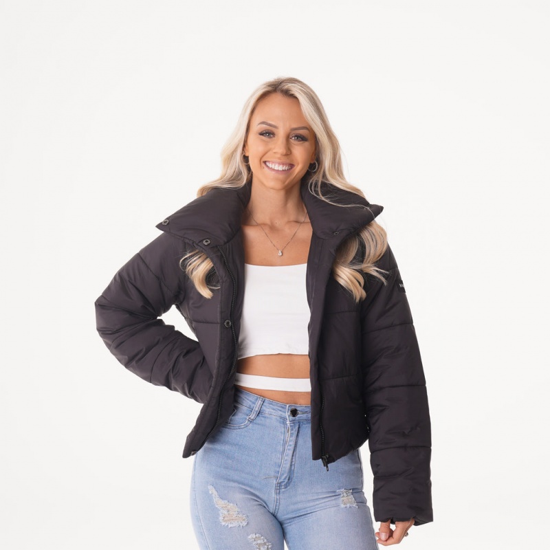 Kurtka Damskie NVGTN Zimowe Nights Puffer Czarne | NVGTN PL-40VRAZLHJ
