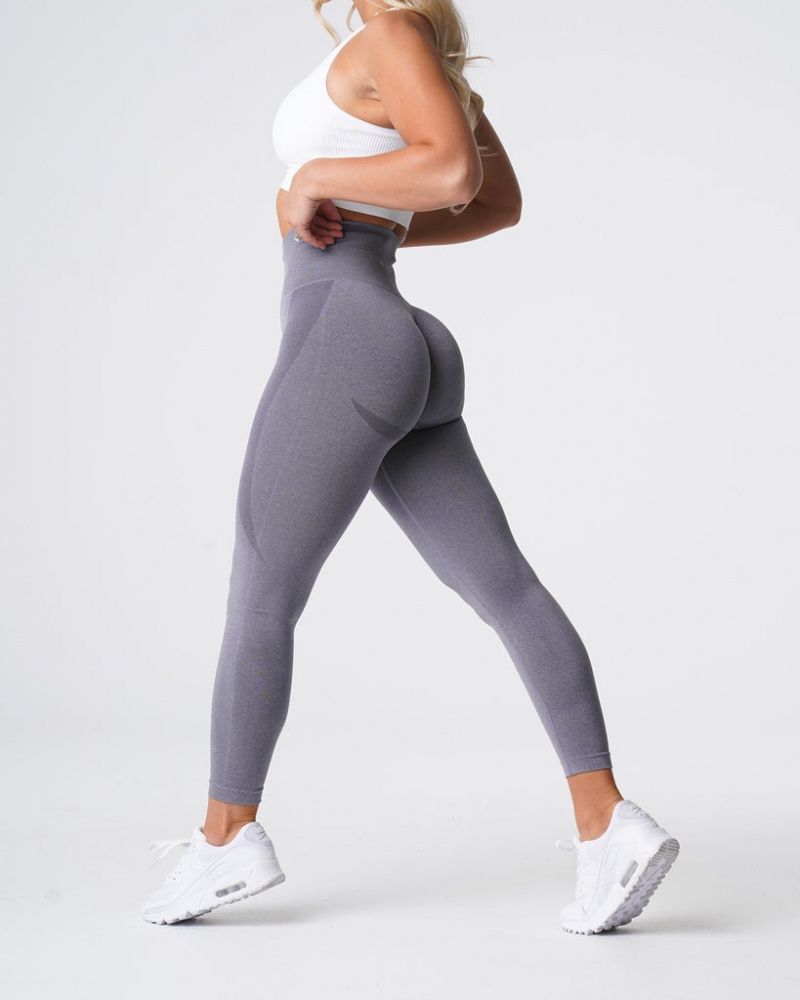 Legginsy Damskie NVGTN Contour Seamless Szare | NVGTN PL-19PSQLHXC