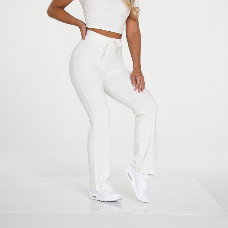 Spodnie Damskie NVGTN Hello Weekend Lounge Pant Kremowe | NVGTN PL-81IFGBQUV