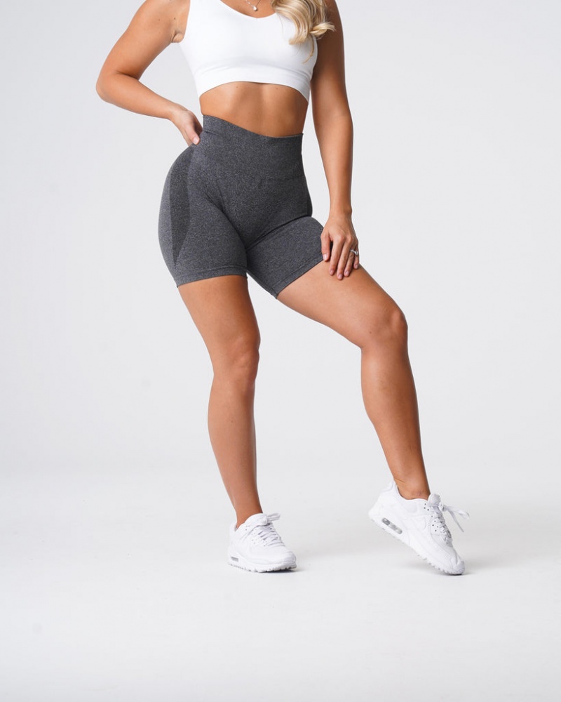 Szorty Damskie NVGTN Contour Seamless Czarne | NVGTN PL-97ROEKVBH