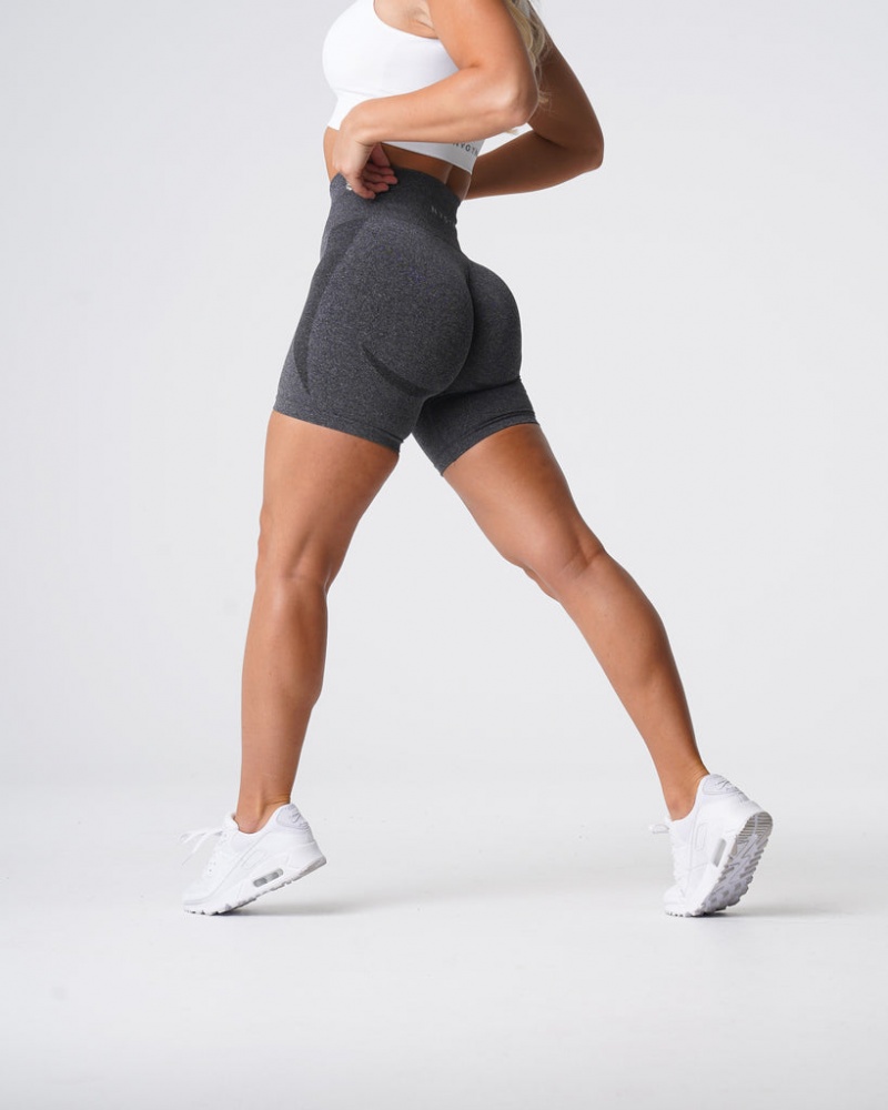 Szorty Damskie NVGTN Contour Seamless Czarne | NVGTN PL-97ROEKVBH