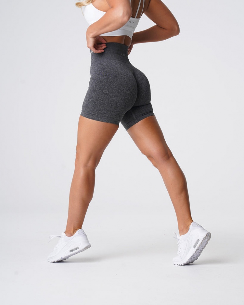 Szorty Damskie NVGTN Pro Seamless Czarne | NVGTN PL-82FLWKBEO