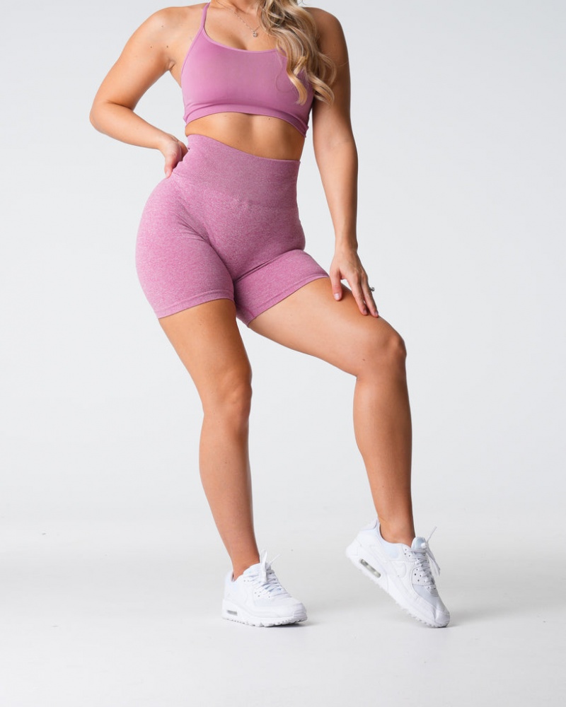 Szorty Damskie NVGTN Scrunch Seamless Różowe | NVGTN PL-91JWRKUAO